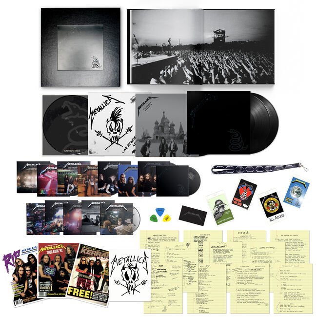 METALLICA - METALLICA / BLACK ALBUM (1991) - 14CD 6LP 6BLU-RAY 2021 EDITION DELUXE BOX SET SIFIR PLAK