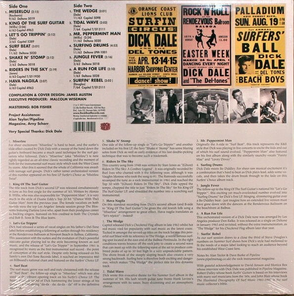 DICK DALE - KING OF THE SURF GUITAR (2012) - LP SIFIR PLAK
