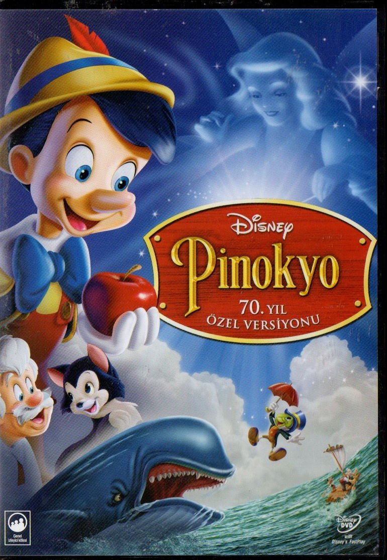 PINOCCHIO (1940) - PİNOKYO 70. YIL ÖZEL VERSİYONU - WALT DISNEY ANİMASYONU - DVD 2.EL