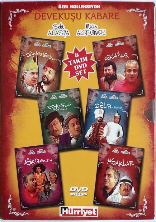 DEVEKUŞU KABARE ZEKİ ALASYA METİN AKPINAR - 6 DVD SET 2.EL