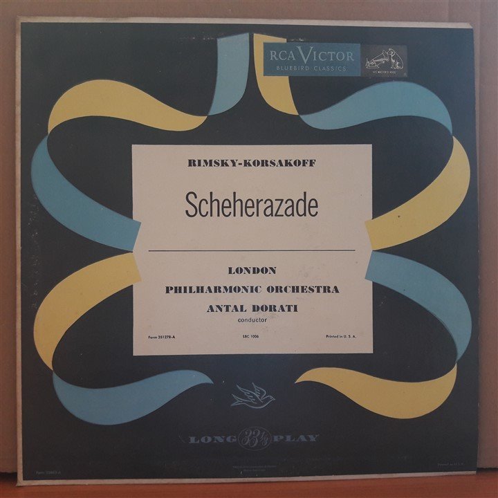 RIMSKY-KORSAKOV: SCHEHERAZADE, LONDON PHILHARMONIC ORCHESTRA, ANTAL DORATI - LP 2.EL PLAK