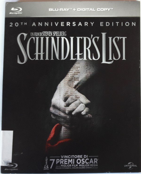 SCHINDLER'S LIST - SCHINDLER'İN LİSTESİ - LIAM NEESON - BEN KINGSLEY - RALPH FIENNES - STEVEN SPIELBERG - BLU-RAY 2.EL 20th ANNIVERSARY EDITION