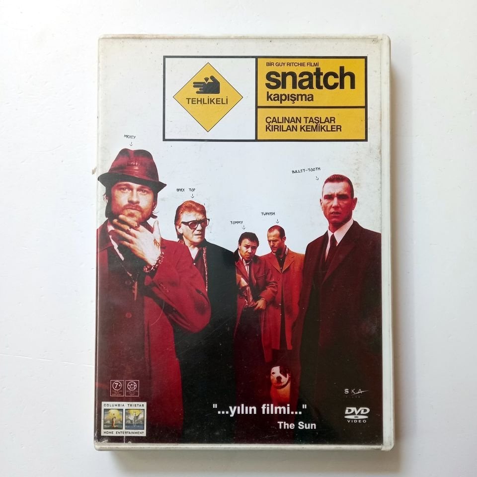 SNATCH - KAPIŞMA - BRAD PITT - BENICIO DEL TORO - VINNIE JONES - DENNIS FARINA - JASON FLEMYNG - JASON STATHAM - GUY RITCHIE - DVD 2.EL