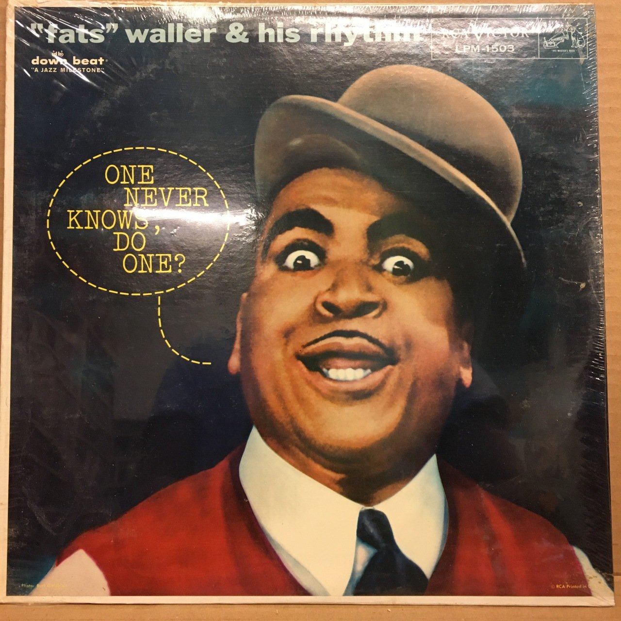 FATS WALLER & HIS RHYTHM - ONE NEVER KNOWS, DO ONE? 1957 SIFIR PLAK