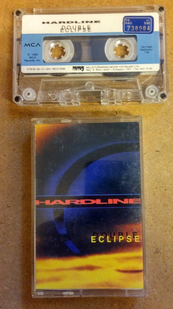 HARDLINE DOUBLE ECLIPSE CASSETTE 1992 MADE IN TURKEY ''USED''