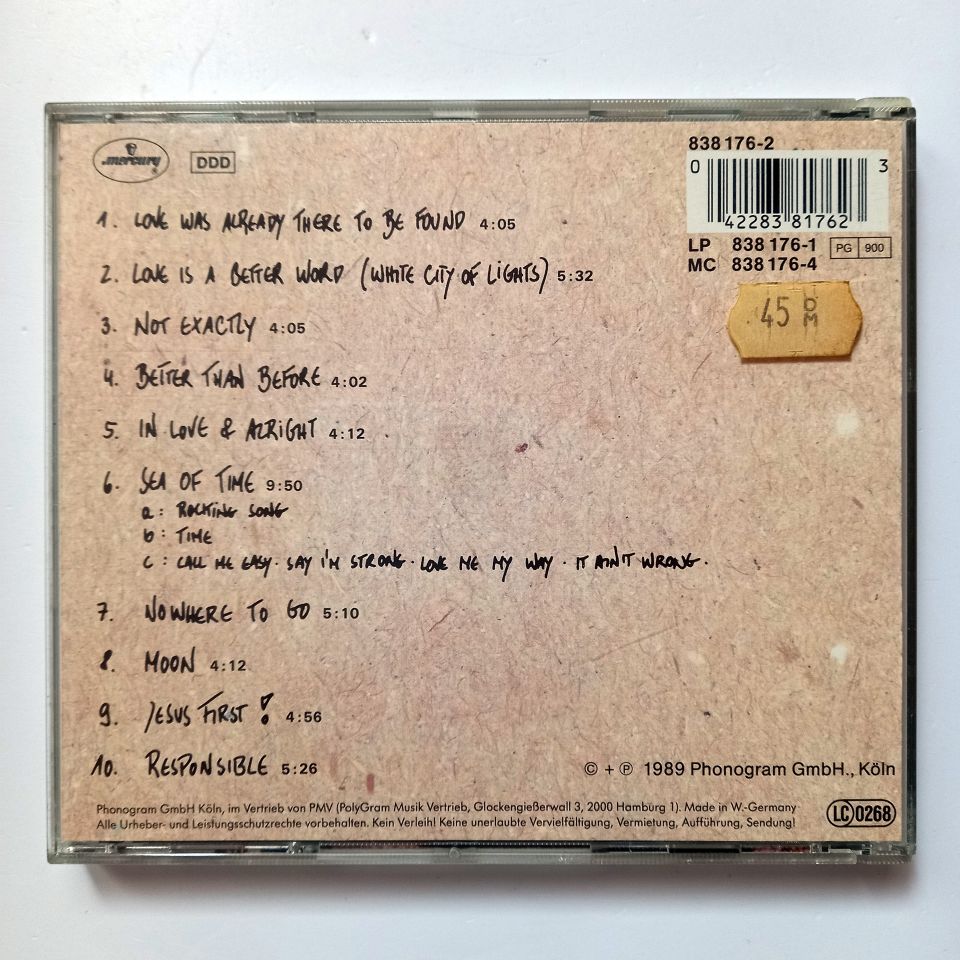 RAINBIRDS – CALL ME EASY SAY I'M STRONG LOVE ME MY WAY IT AIN'T WRONG (1989) - CD 2.EL