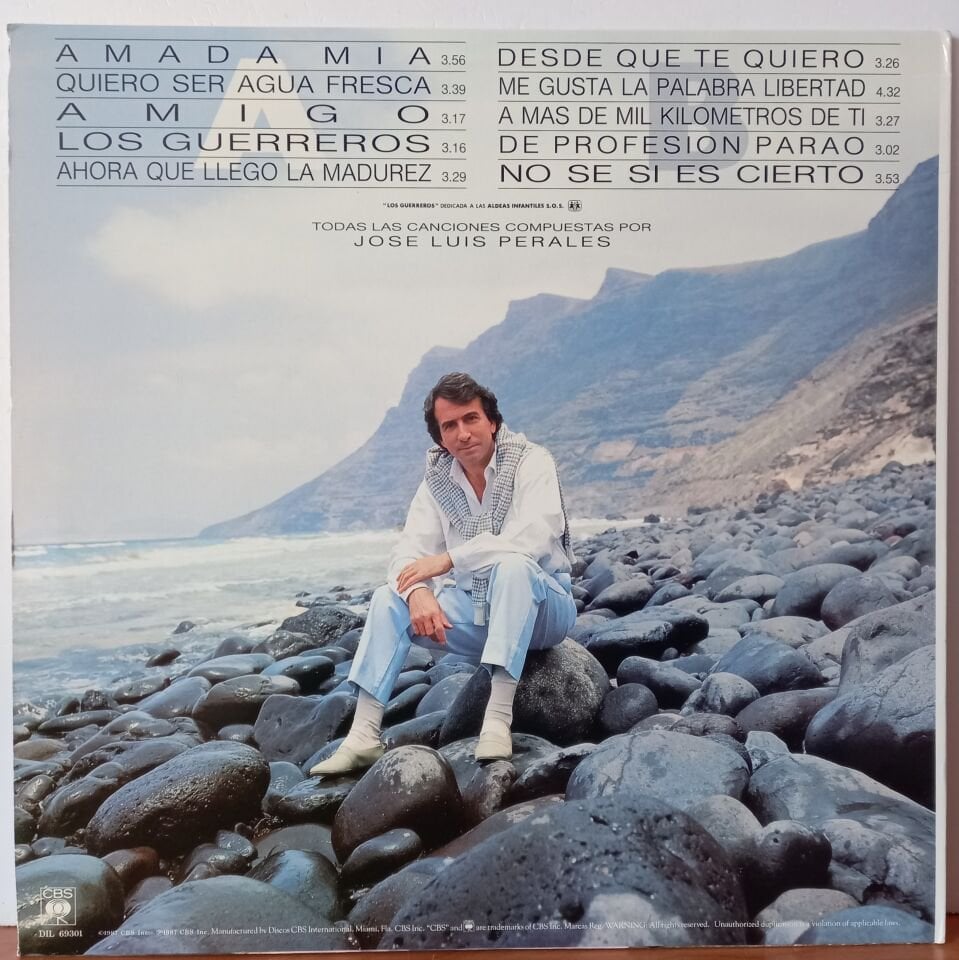 JOSE LUIS PERALES – SUENO DE LIBERTAD (1987) - LP 2.EL PLAK