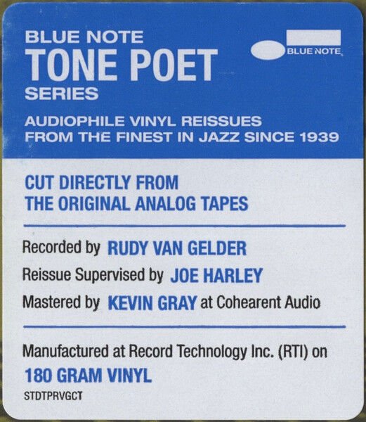 BENNIE GREEN - BACK ON THE SCENE (1958) - LP BLUE NOTE TONE POET SERIES 180GR 2025 MONO EDITION SIFIR PLAK