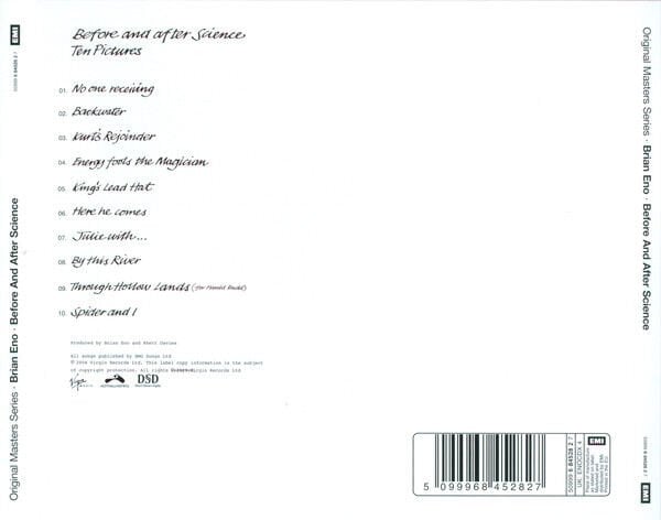 BRIAN ENO – BEFORE AND AFTER SCIENCE (1977) - CD REMASTERED 2009 REISSUE JEWEL CASE AMBALAJINDA SIFIR