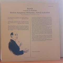 BARTÓK: CONCERTO FOR ORCHESTRA, BOSTON SYMPHONY ORCHESTRA, ERICH LEINSDORF (1963) - LP 2.EL PLAK