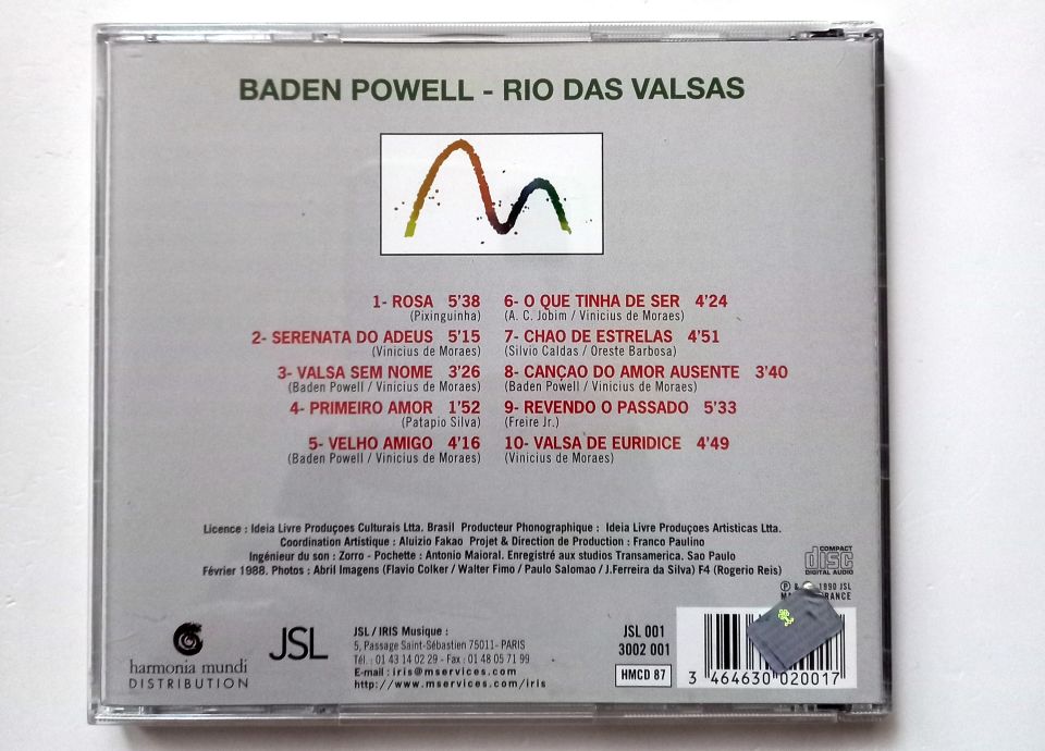 BADEN POWELL – RIO DAS VALSAS (1990) - CD 2.EL
