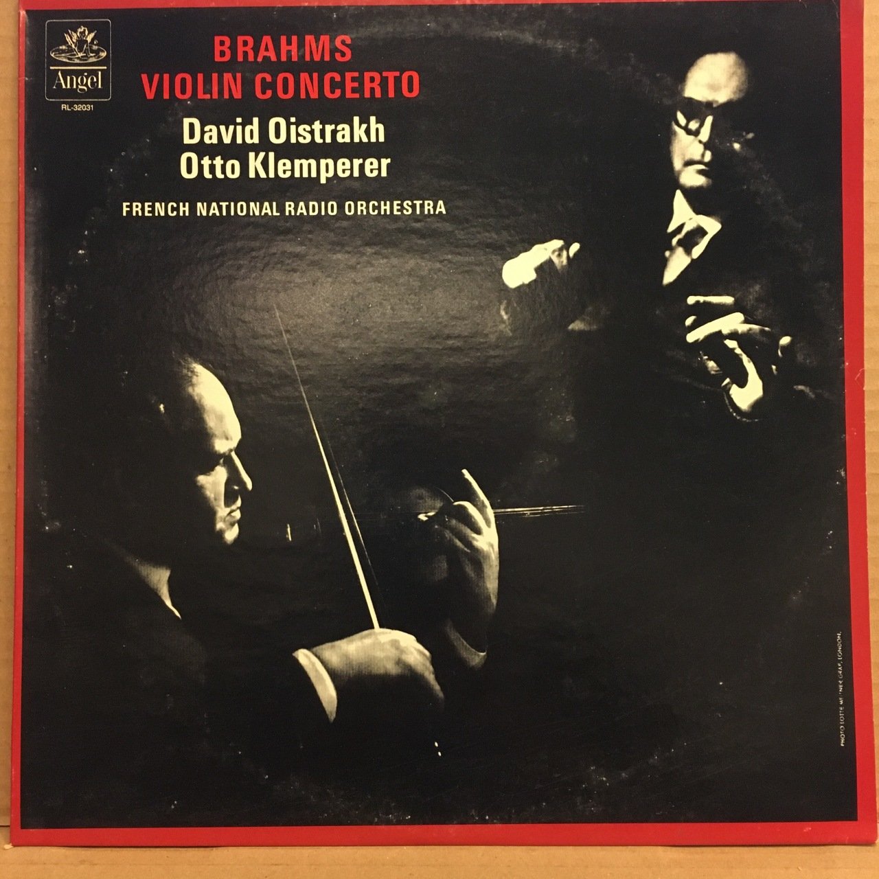 BRAHMS - VIOLIN CONCERTO DAVID OISTRAKH, OTTO KLEMPERER 2.EL PLAK