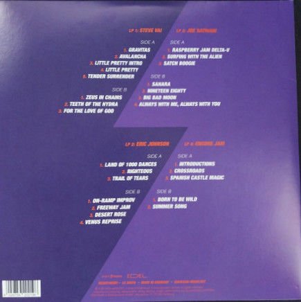 G3 JOE SATRIANI ERIC JOHNSON STEVE VAI - REUNION LIVE (2025) - 4LP SIFIR PLAK