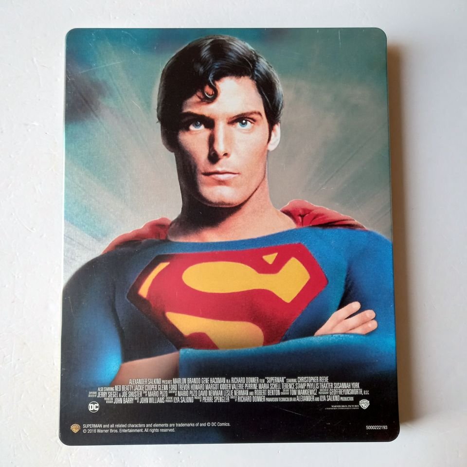 SUPERMAN - CHRISTOPHER REEVE, GENE HACKMAN- YÖN.: RICHARD DONNER - BLU-RAY  STEELBOOK METAL KUTU 2.EL TÜRKÇE ALTYAZI YOKTUR