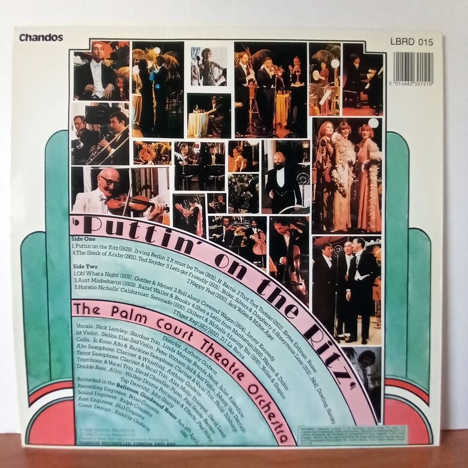 \'\'PUTTIN\' ON THE RITZ\'\' / THE PALM COURT THEATRE ORCHESTRA DIRECTED BY ANTHONY GODWIN (1986) - LP 2.EL PLAK