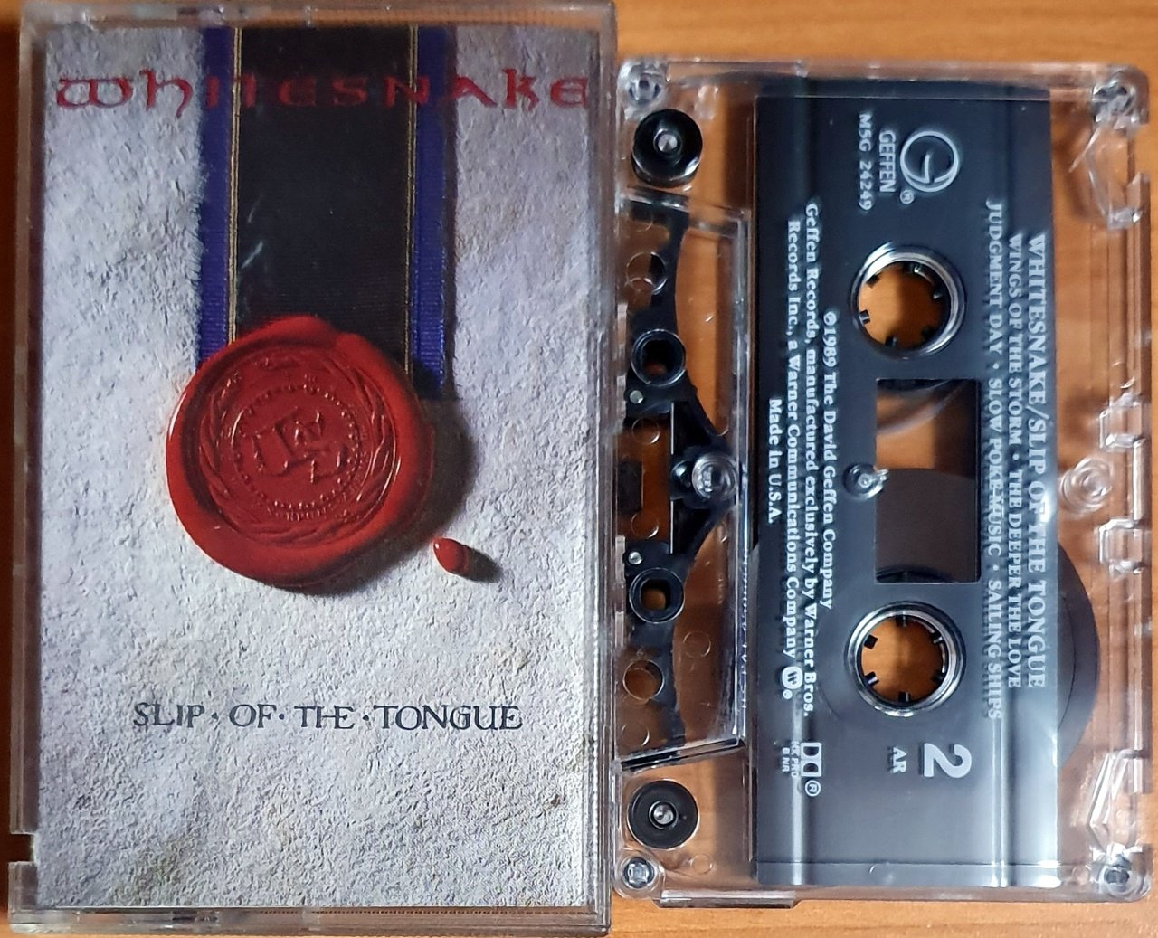 WHITESNAKE - SLIP OF THE TONGUE (1989) - KASET MADE IN USA GEFFEN 2.EL