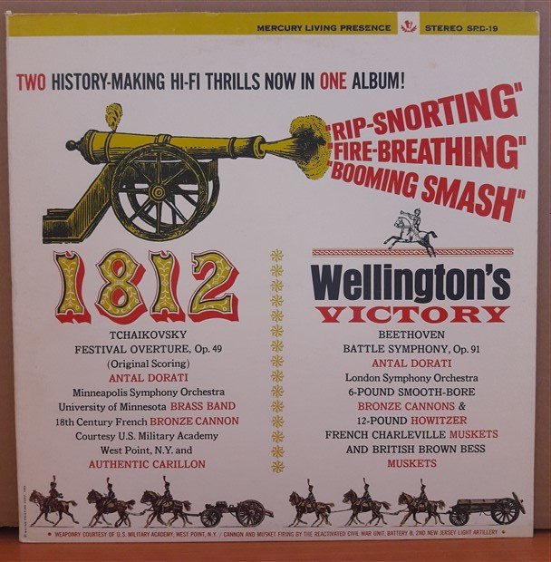 TCHAIKOVSKY: OVERTURE 1812 / BEETHOVEN: WELLINGTON'S VICTORY - LP 2.EL PLAK