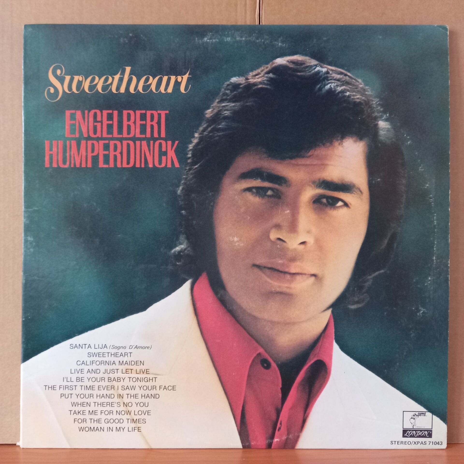 ENGELBERT HUMPERDINCK – SWEETHEART (1971) - LP 2.EL PLAK