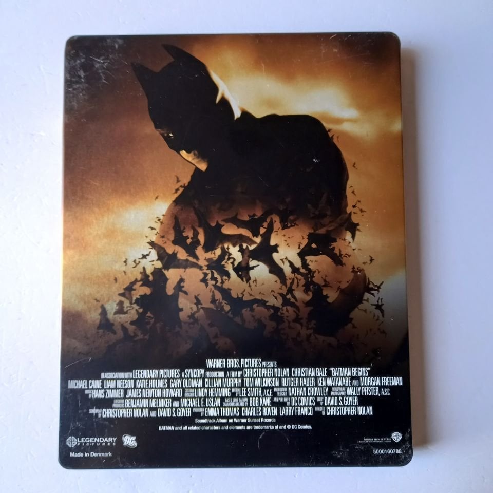 BATMAN BEGINS - CHRISTIAN BALE, MICHAEL CAINE, LIAM NEESON- YÖN.: CHRISTOPHER NOLAN - BLU-RAY  STEELBOOK METAL KUTU 2.EL