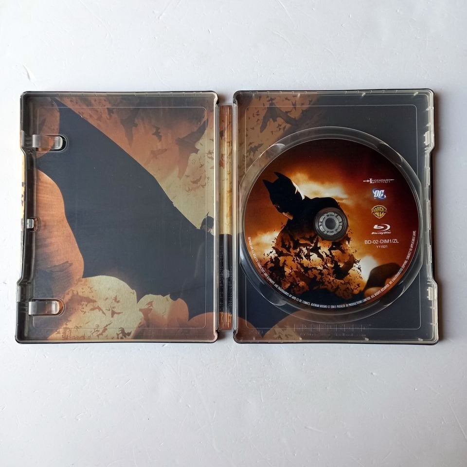 BATMAN BEGINS - CHRISTIAN BALE, MICHAEL CAINE, LIAM NEESON- YÖN.: CHRISTOPHER NOLAN - BLU-RAY  STEELBOOK METAL KUTU 2.EL