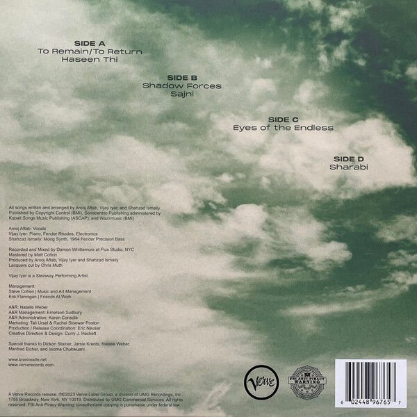 AROOJ AFTAB / VIJAY AYER / SHAHZAD ISMAILY - LOVE IN EXILE (2023) - 2LP SIFIR PLAK