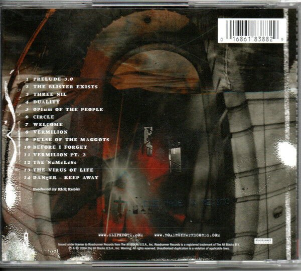 SLIPKNOT – VOL. 3: THE SUBLIMINAL VERSES (2004) - CD SIFIR