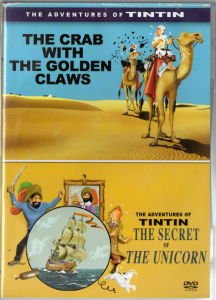 THE ADVENTURES OF TINTIN - THE CRAB WITH THE GOLDEN CLAWS, THE SECRET OF THE UNICORN - 2 DVD 2.EL TÜRKÇE YOKTUR