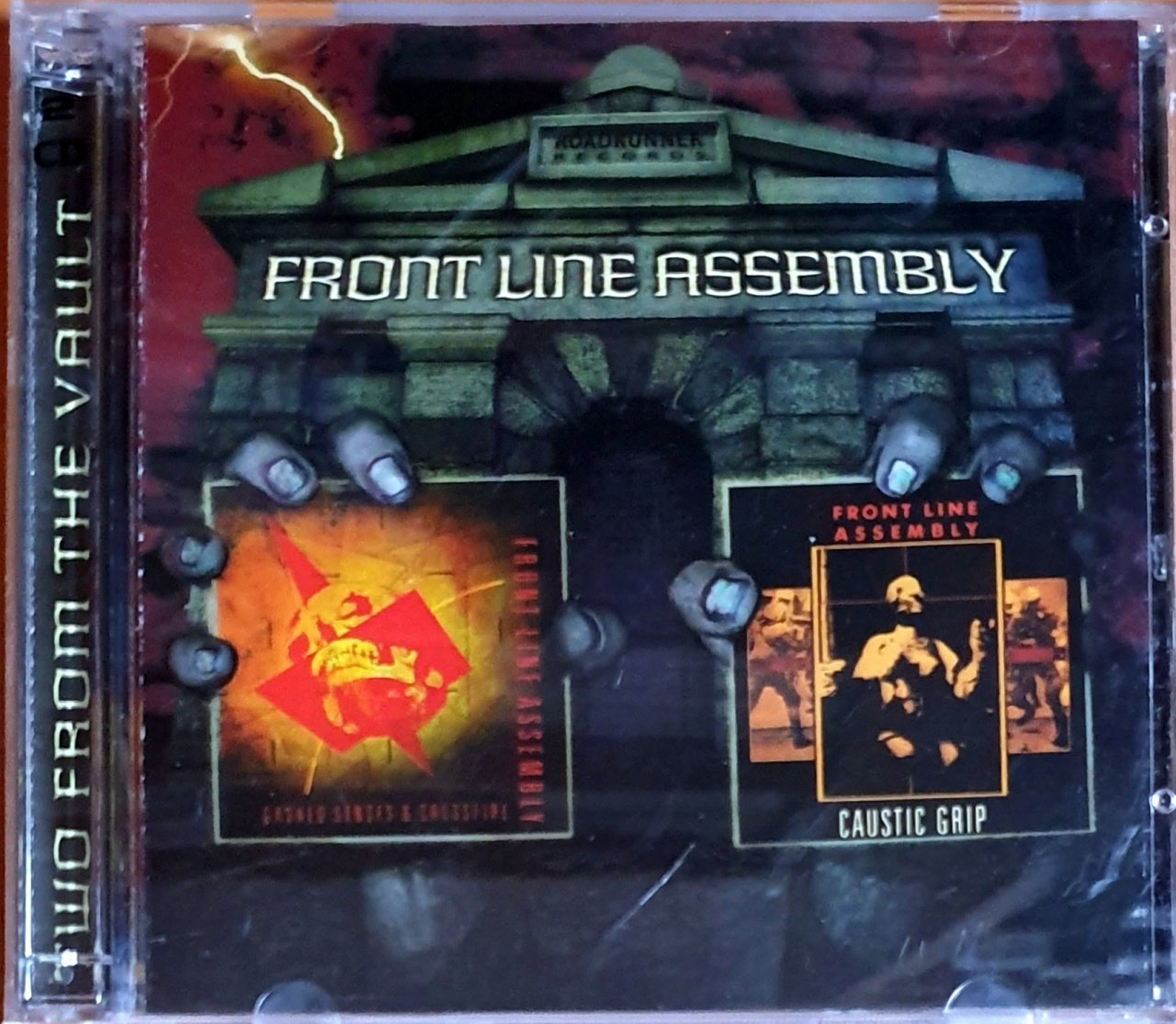 FRONT LINE ASSEMBLY - GASHED SENSES & CROSSFIRE + CAUSTIC GRIP (2003) - 2CD ROADRUNNER RECORDS 2.EL