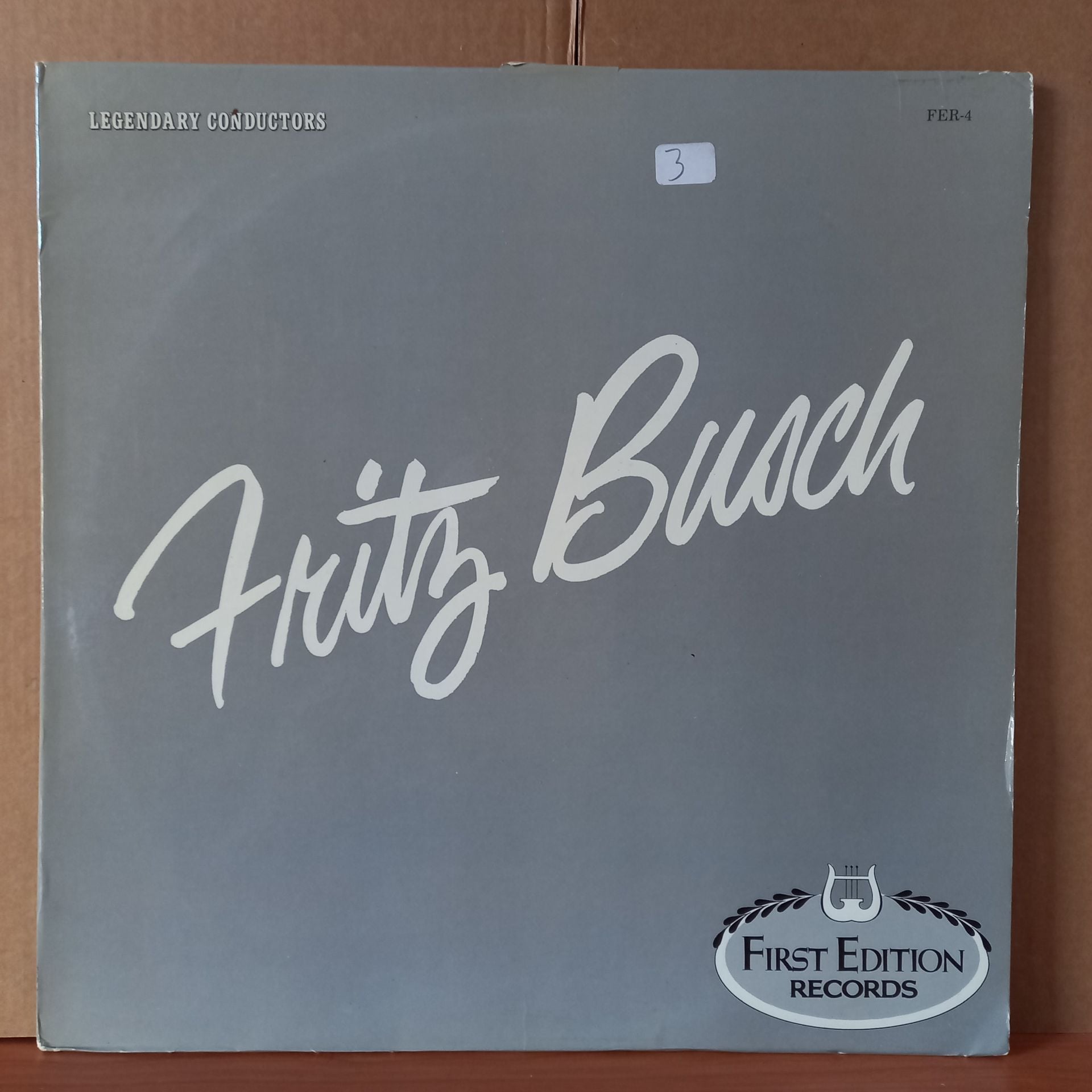 FRITZ BUSCH CONDUCTS BEETHOVEN'S 9TH SYMPHONY IN D MAJOR (1974) - LP 2.EL PLAK
