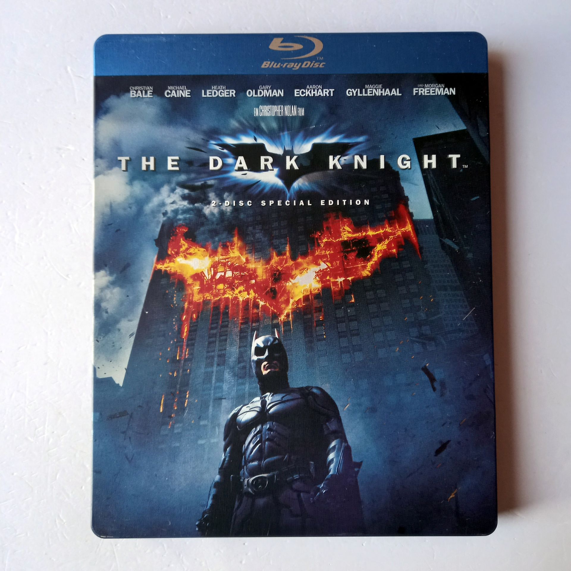 THE DARK NIGHT - CHRISTIAN BALE, MICHAEL CAINE, HEATH LEDGER - YÖN.: CHRISTOPHER NOLAN - 2BLU-RAY  STEELBOOK METAL KUTU 2.EL