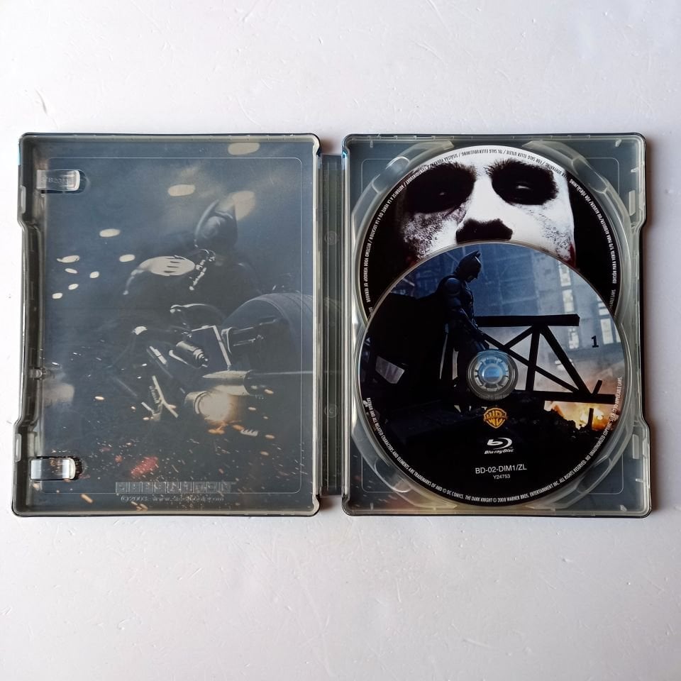 THE DARK NIGHT - CHRISTIAN BALE, MICHAEL CAINE, HEATH LEDGER - YÖN.: CHRISTOPHER NOLAN - 2BLU-RAY  STEELBOOK METAL KUTU 2.EL