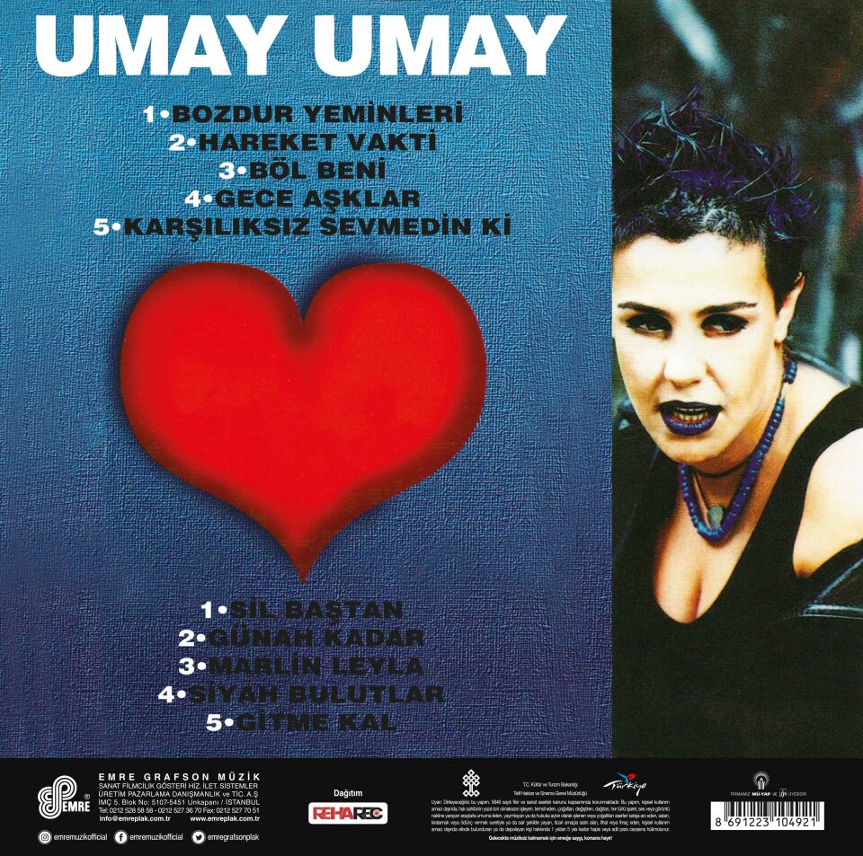 UMAY UMAY - UMAY UMAY 1994 - LP 2025 BASIM SIFIR PLAK
