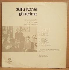 ZÜLFÜ LİVANELİ - GÜNLERİMİZ (1980) - LP BALET 2.EL PLAK