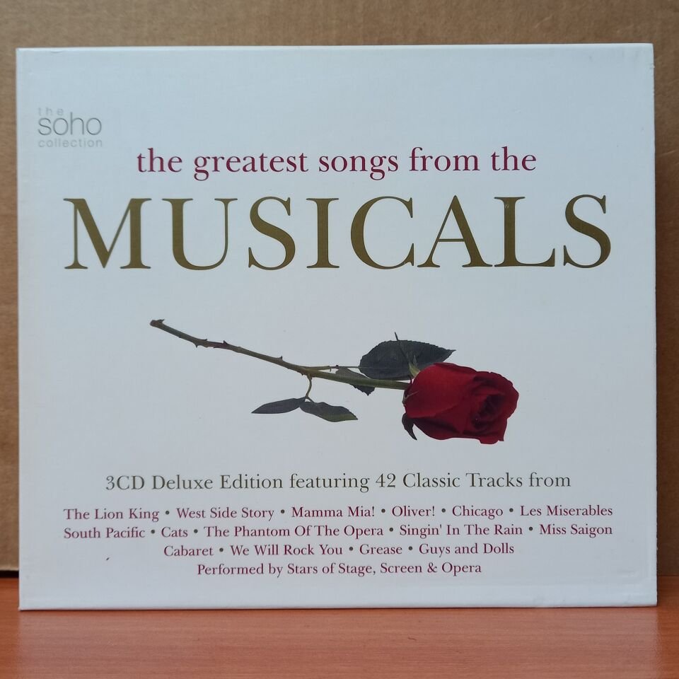 THE GREATEST SONGS FROM THE MUSICALS / THE LION KING, WEST SIDE STORY, MAMMA MIA, PHANTOM OF THE OPERA, SINGIN' IN THE RAIN, GREASE (2002) - 3CD 2.EL