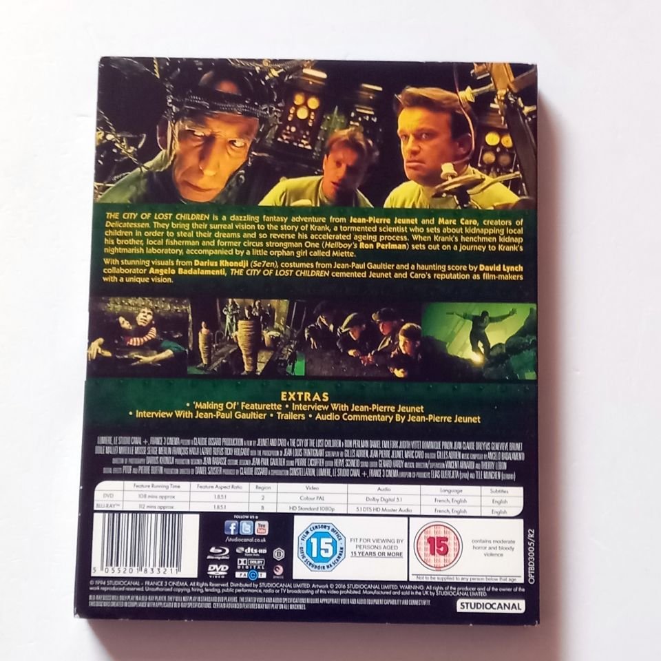 THE CITY OF LOST CHILDREN / LA CITE DES ENFANTS PERDUS - YÖN.: MARC CARO & JEAN PIERRE JEUNET  - BLU-RAY + DVD SLIPCASE 2.EL BÖLGE B TÜRKÇE ALTYAZI YOKTUR