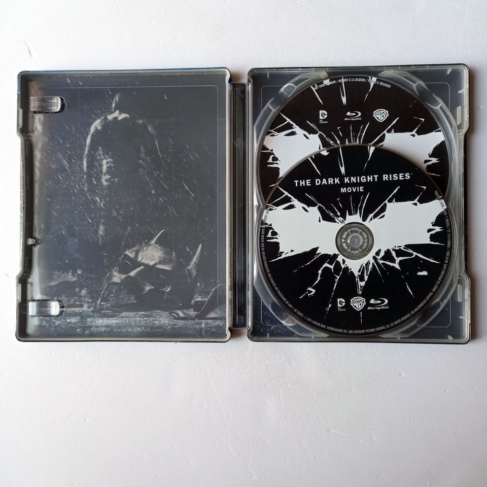 THE DARK NIGHT RISES - CHRISTIAN BALE, MICHAEL CAINE, GARY OLDMAN, TOM HARDY - YÖN.: CHRISTOPHER NOLAN - 2BLU-RAY  STEELBOOK METAL KUTU 2.EL