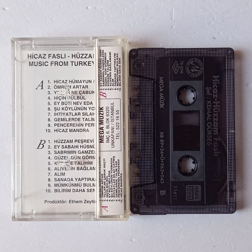 KEMAL GÜRSES -  HİCAZ HÜZZAM FASLI (1989) - KASET 2.EL