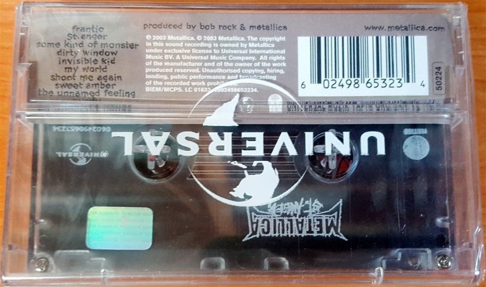 METALLICA - ST. ANGER (2003) - KASET SIFIR