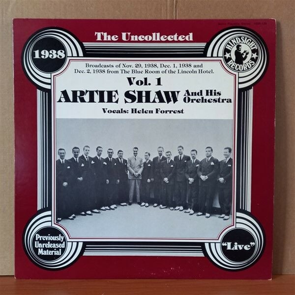 ARTIE SHAW AND HIS ORCHESTRA – THE UNCOLLECTED ARTIE SHAW AND HIS ORCHESTRA VOL. 1, 1938 (1979) - LP 2.EL PLAK