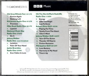 BUZZCOCKS – BBC SESSIONS (1998) - CD 2.EL