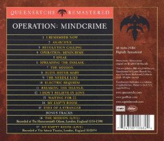 QUEENSRYCHE - OPERATION MINDCRIME (1988) - CD 2003 EDITION w/BONUS TRACKS SIFIR