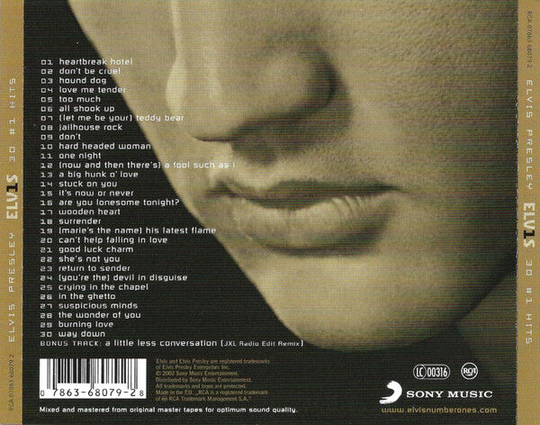 ELVIS PRESLEY – ELV1S 30 #1 HITS (2002) - CD REMASTERED REISSUE JEWEL CASE AMBALAJINDA SIFIR