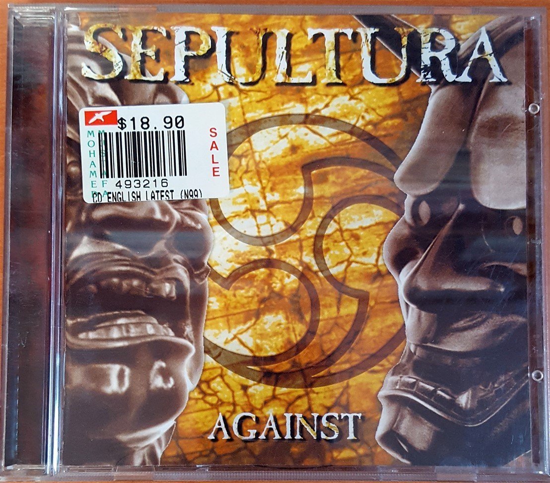 SEPULTURA - AGAINST (1998) ROADRUNNER RECORDS CD 2.EL