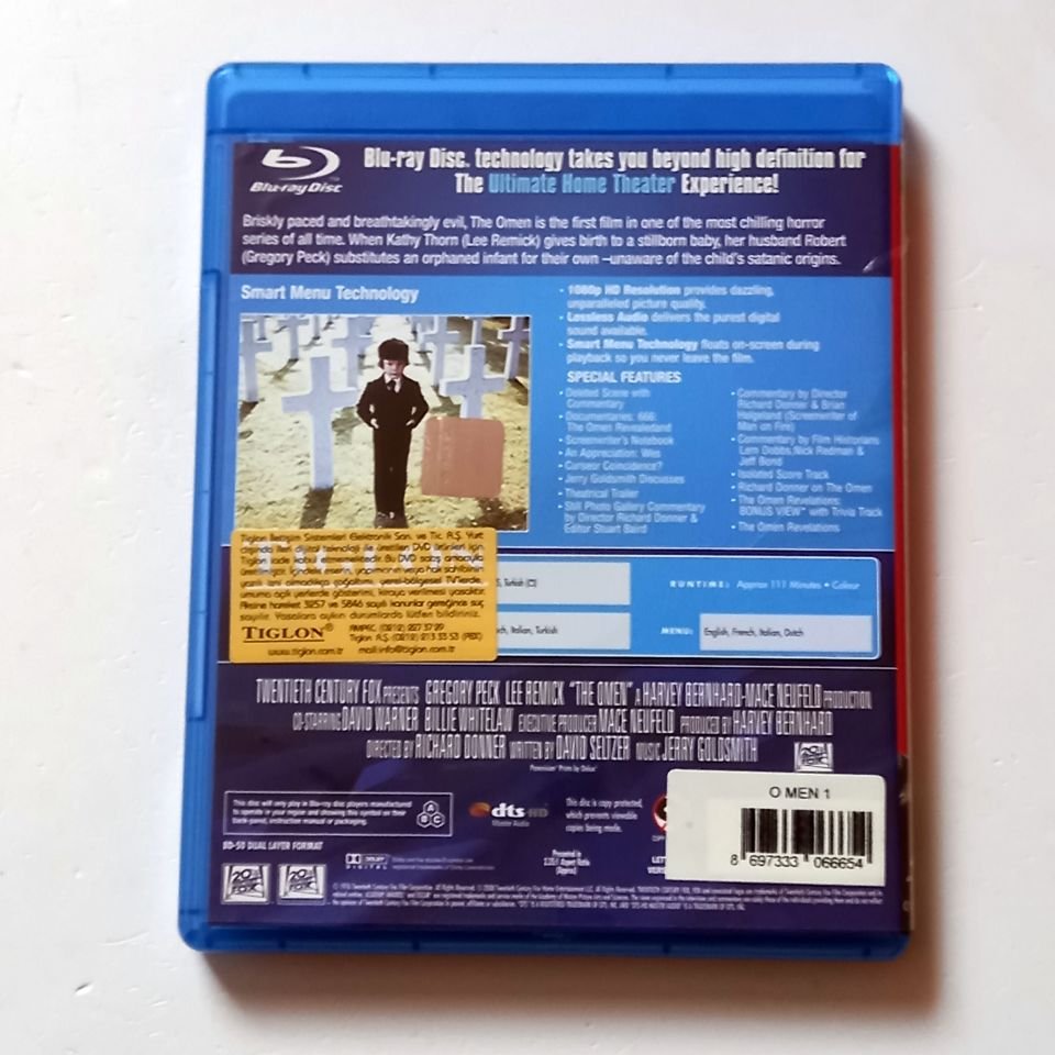 THE OMEN - GREGORY PECK, LEE REMICK - YÖN.: RICHARD DONNER  - BLU-RAY 2.EL