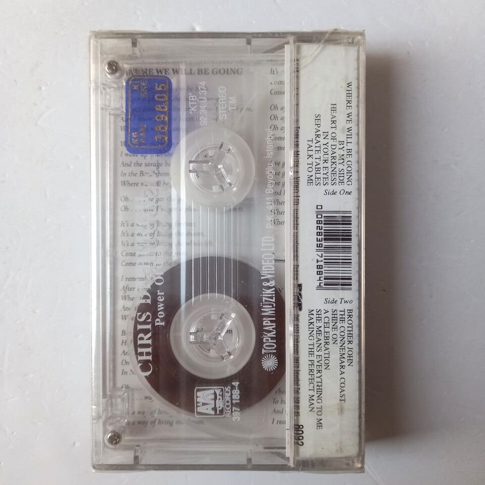 CHRIS DE BURGH – POWER OF TEN (1992) -  AMBALAJINDA SIFIR KASET