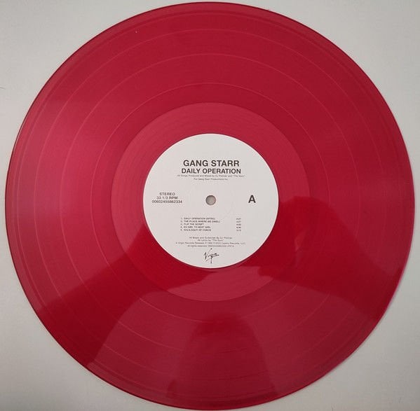 GANG STARR - DAILY OPERATION (1992) - 2LP 2024 RED TRANSLUCENT COLOURED EDITION SIFIR PLAK