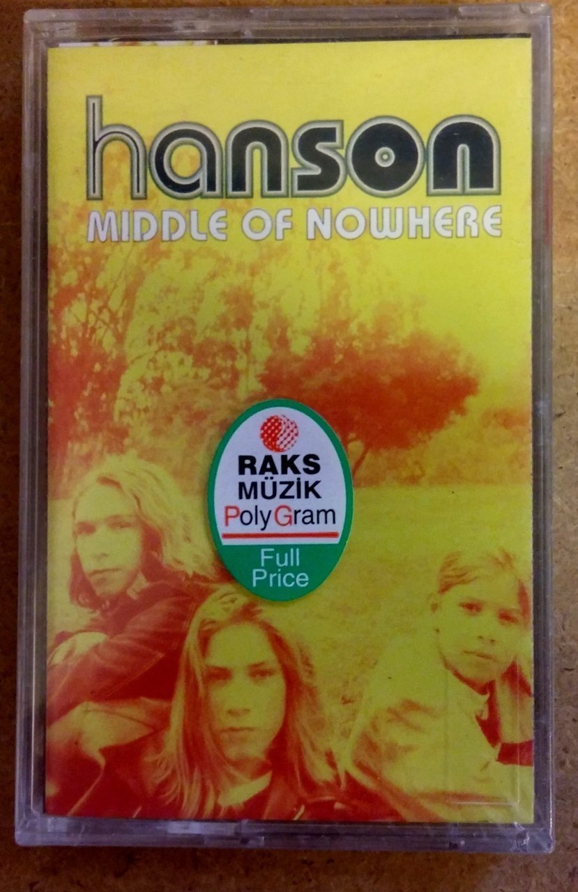 HANSON MIDDLE OF NOWHERE CASSETTE 1998 MADE IN TURKEY ''NEW''