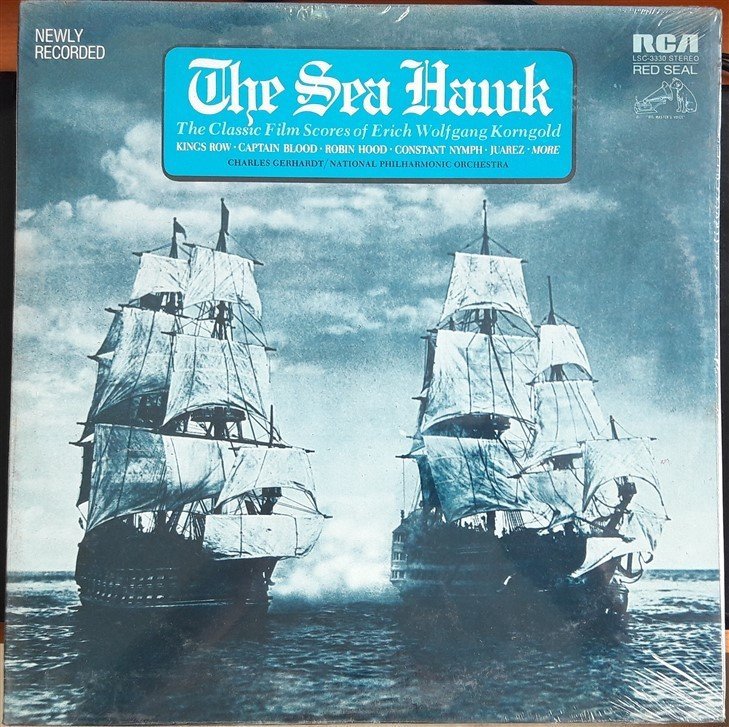THE SEA HAWK - THE CLASSIC FILM SCORES OF KORNGOLD - DÖNEM BASKISI PLAK SIFIR