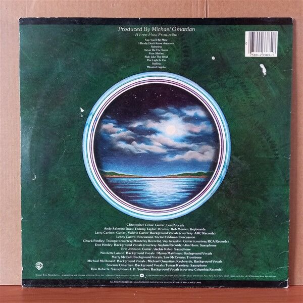 CHRISTOPHER CROSS – CHRISTOPHER CROSS (1979) - LP 2.EL PLAK