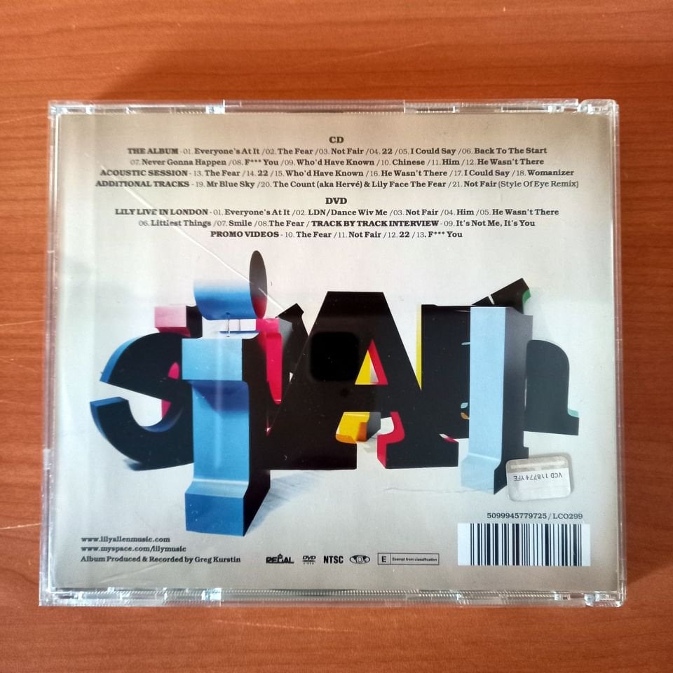 LILY ALLEN – IT'S NOT ME, IT'S YOU (2009) - CD+DVD SPECIAL EDITION 2.EL